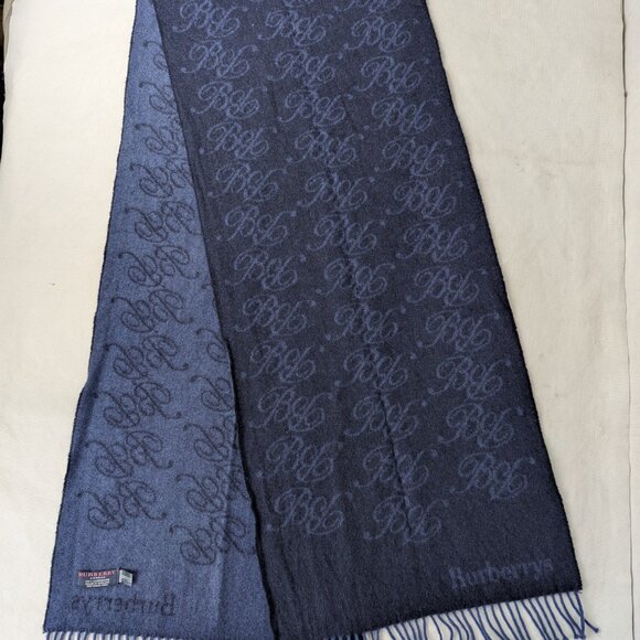 Burberry Accessories - Authentic BURBERRY Cashmere Monogram Plaid scarf Blue |Classic Luxury |Fast Ship